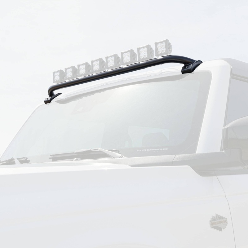 ZROADZ Z935401 Black Mild Steel Front Roof LED Bracket Fits 2021-2023 Ford Bronco