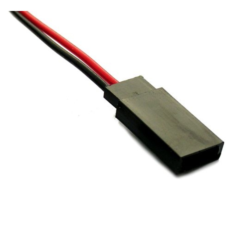 EMS Futaba H/D 2-Wire Female Pigtail 22 AWG