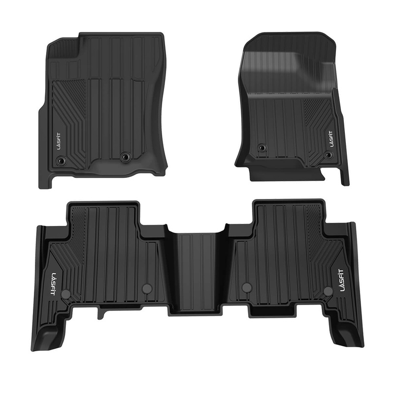 Fit for 2014-2023 Lexus GX460 Custom Floor Mats TPE Material 1st & 2nd Row Only