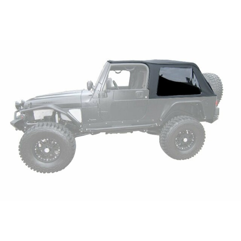 RAMPAGE PRODUCTS 109635 Frameless Trail Top Compatible with Jeep Wrangler LJ, Black Diamond 2004-2006