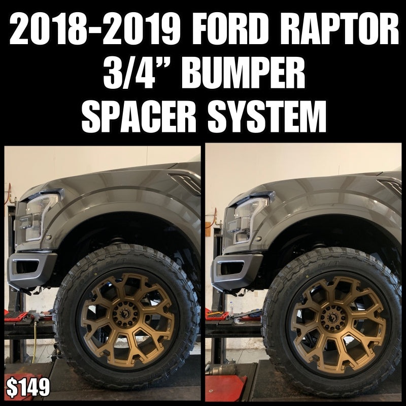 Wicked Trucks – 2018-2020 FORD RAPTOR 3/4″ BUMPER SPACER KIT