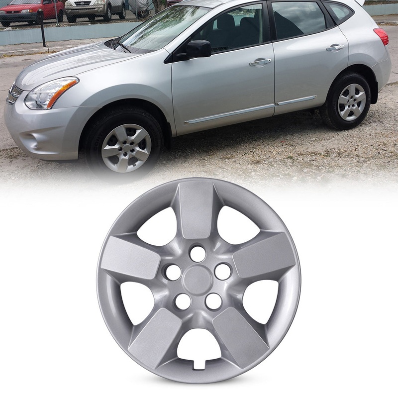 WINJET 16′ Hubcaps Wheel Rims Cover for 2008-2015 NISSAN ROGUE/ROGUE SELECT  – Sliver (1 Piece Only)