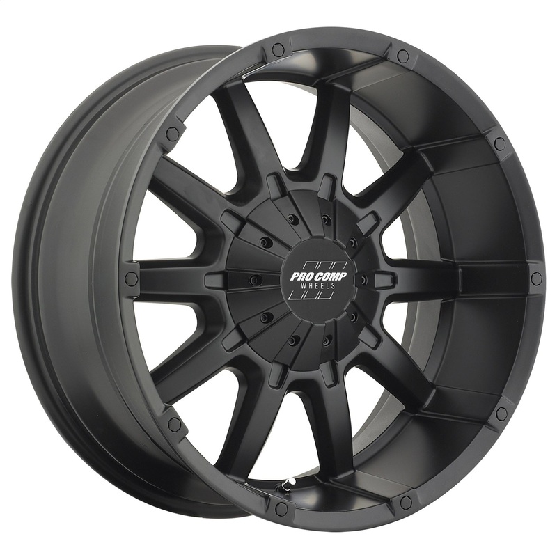 Pro Comp Alloys PXA50 20X9 6X135/5.5 S-BLK -12MM – PXA5050-293945