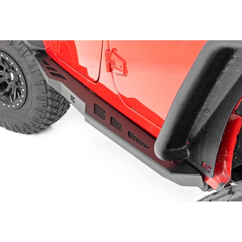 Rock Sliders | Heavy Duty l 4-Door | Jeep Wrangler Unlimited 2WD/4WD (07-18)
