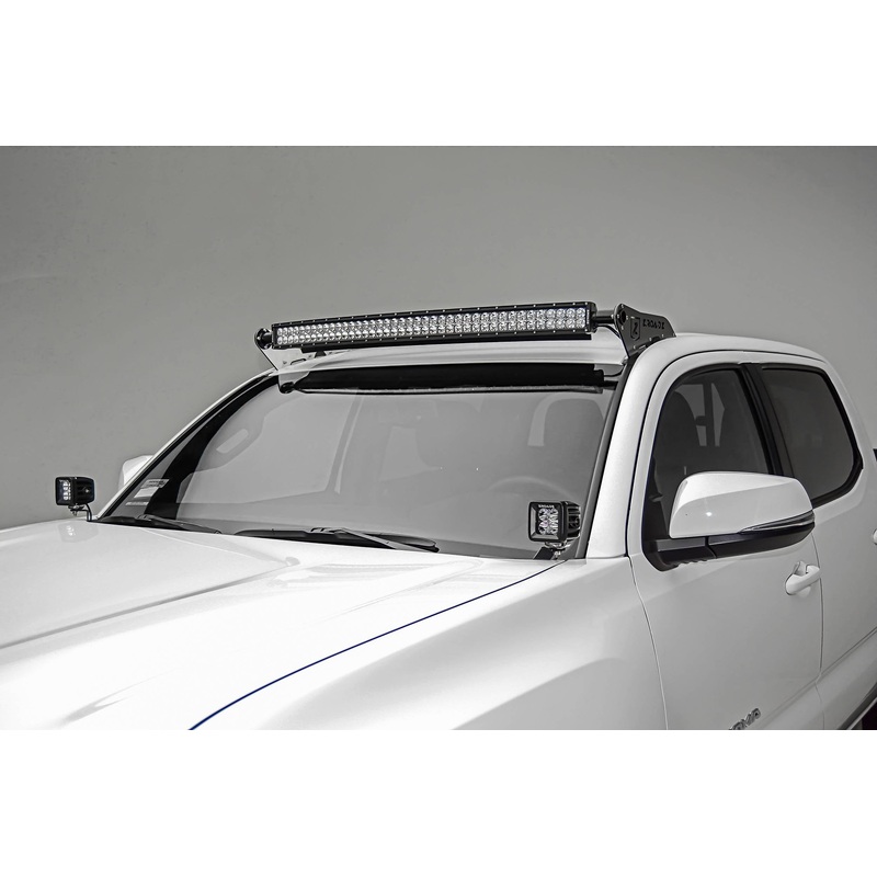 ZROADZ Z369401 Black Mild Steel Hood Hinge LED Bracket Fits 2016 -2023 Toyota Tacoma
