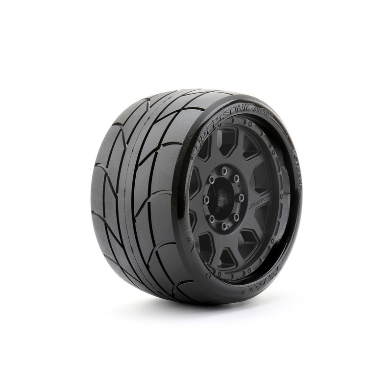 1/8 SGT 3.8 Super Sonic Tires Mounted on Black Claw Rims,