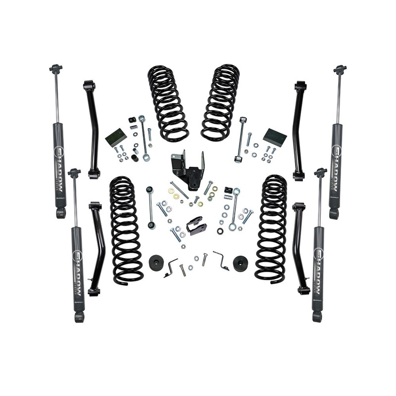 4″ DUAL RATE COIL Lift Kit – 18-22 JP JL WRGLR 2 DR – W/ SHADOW SERIES SHX K193