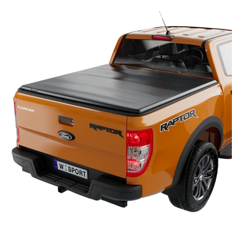 Tonneau Covers I WORKSPORT 2019-2023 Ford Ranger SC4 PRO Vinyl Full Bed Access Quick Latch Trifold Soft Tonneau Cover