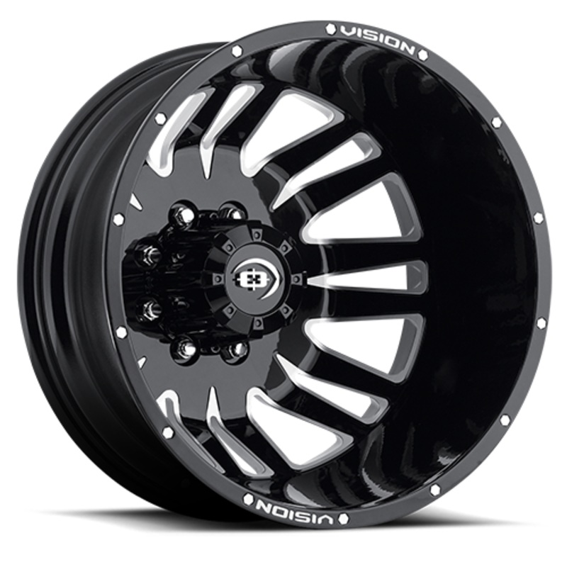 20×8.25 Gloss Black Machined Face 8×165.1 1994-2018 Ram 3500 DRW