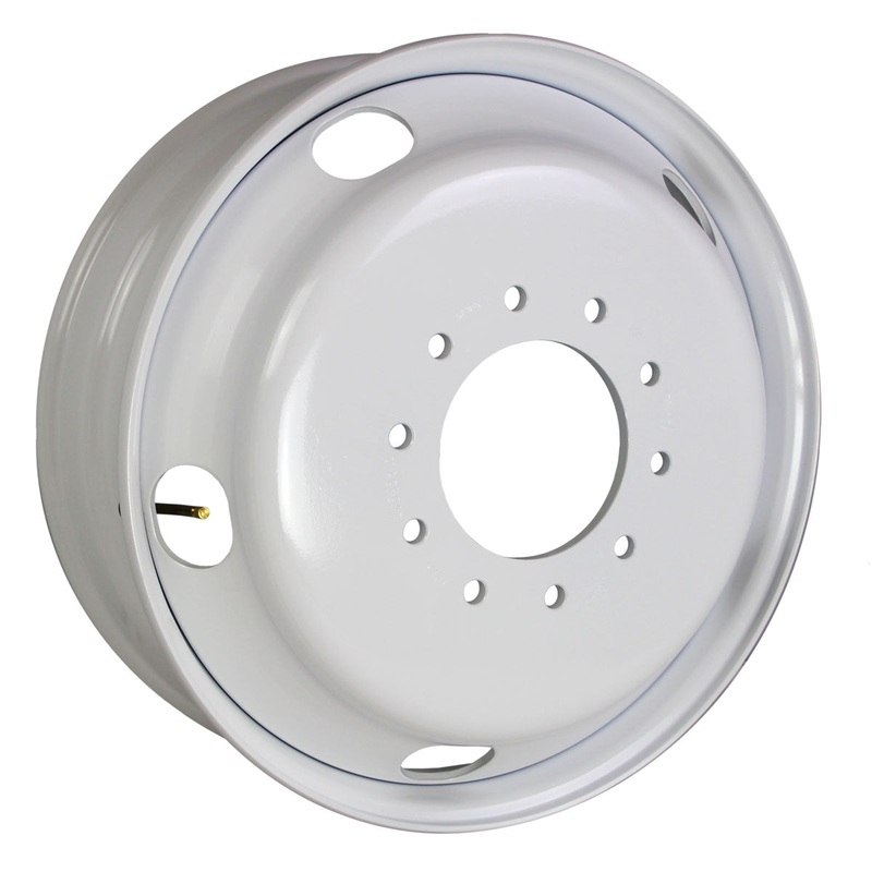 22.5×6.75 White Steel 10×8.75″ (Old Chevy 2 Ton Trucks)