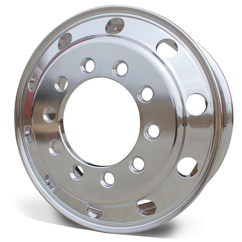24.5×8.25 Accuride 10×11.25″ Stud Pilot (Budd) Standard Polish Both Sides