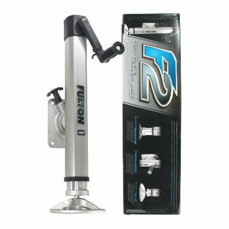 Fulton 1413230134 F2 Marine Trailer Jack, 2,000 lbs. Lift Capacity, Sidewind, Bolt-On Side Mount, 10 Inch Travel