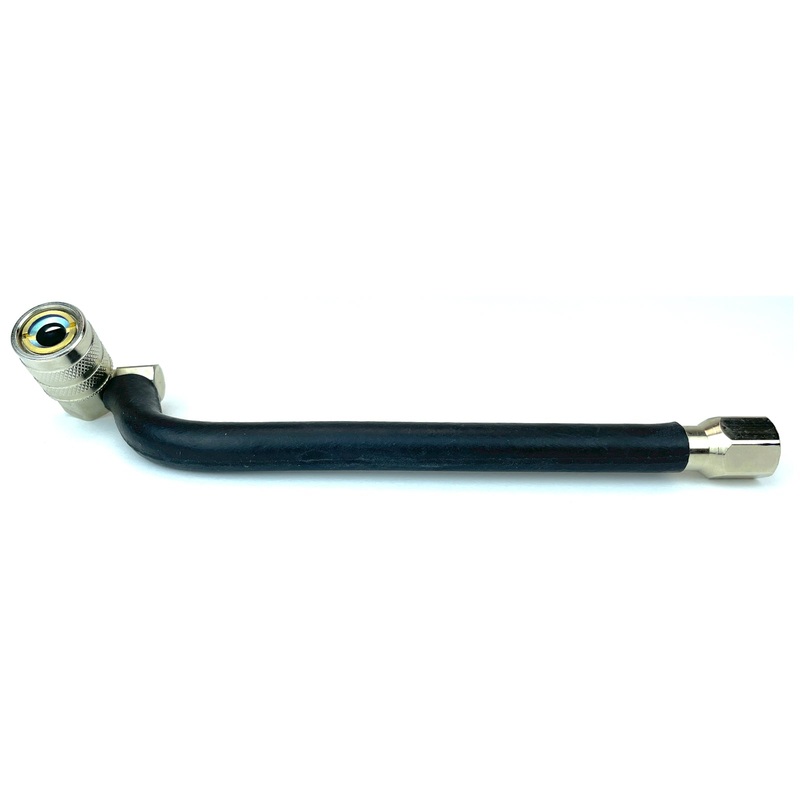 Haltec CH-505 Closed Motorcycle Air Chuck Long Reach Easy Lock Coupler 1/4 Inch NPT