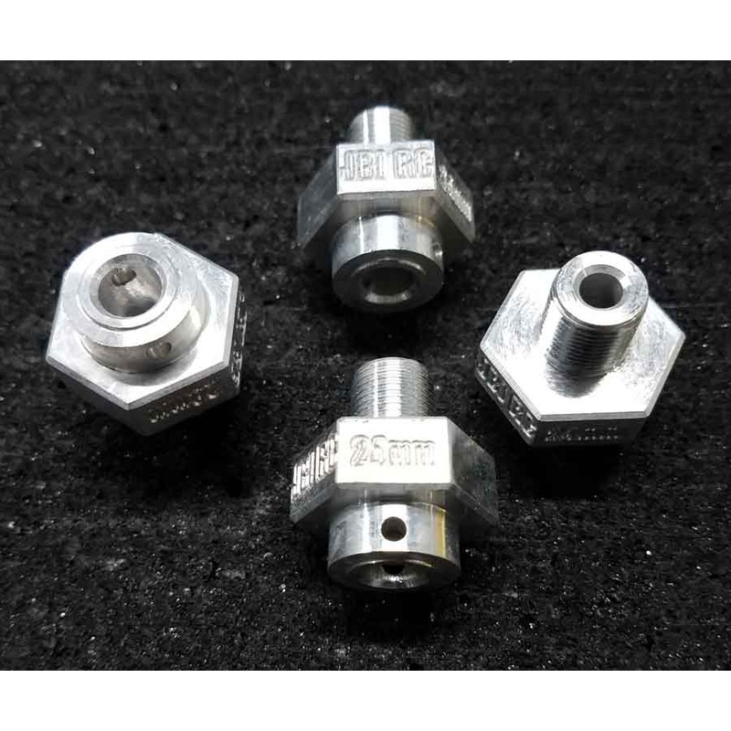 JBIRC 24mm Hex (+10mm) Wheel Hub Adapter NERO (4pc Set)