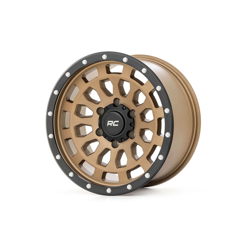 Rough Country 87 Series Wheel | Simulated Beadlock | Bronze/Black | 17×8.5 | 6×5.5 | +0mm
