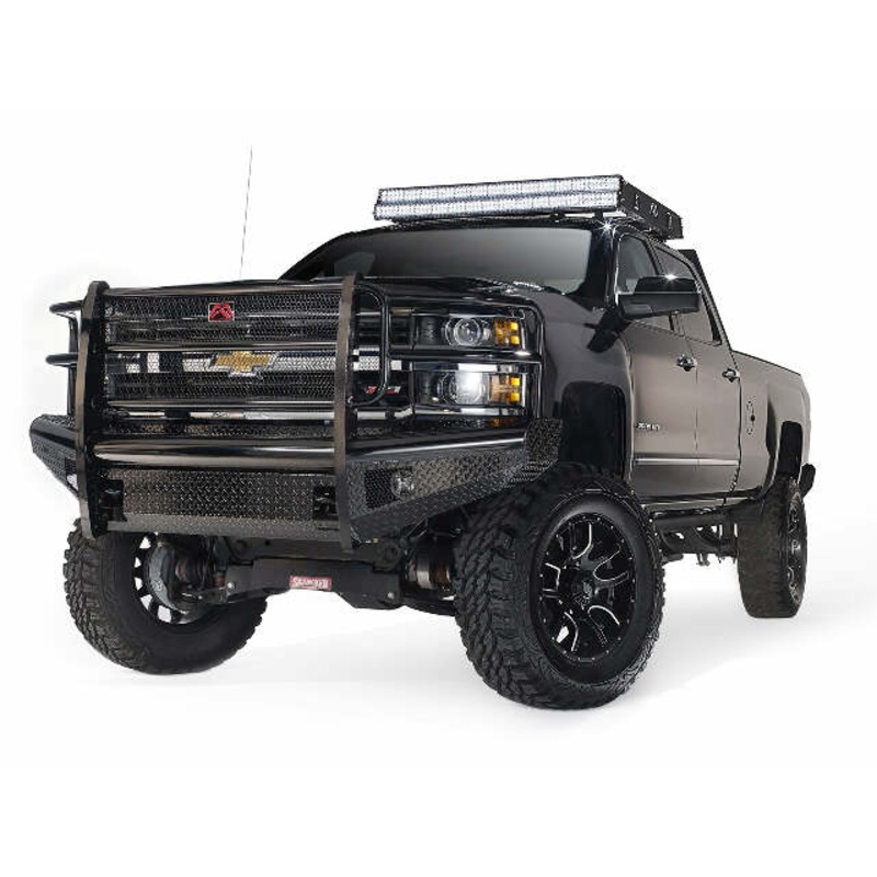 Fab Fours CH11-S2760-1 Black Steel Front Ranch Bumper