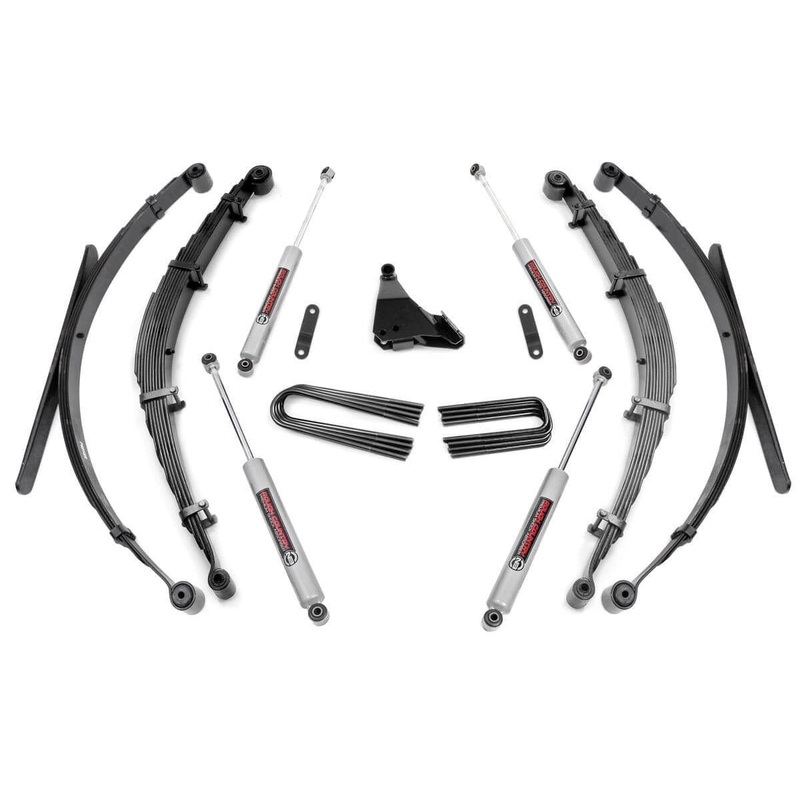 Rough Country 4 Inch Lift Kit Rear Springs Fits Ford F-350 4WD 1999-2004