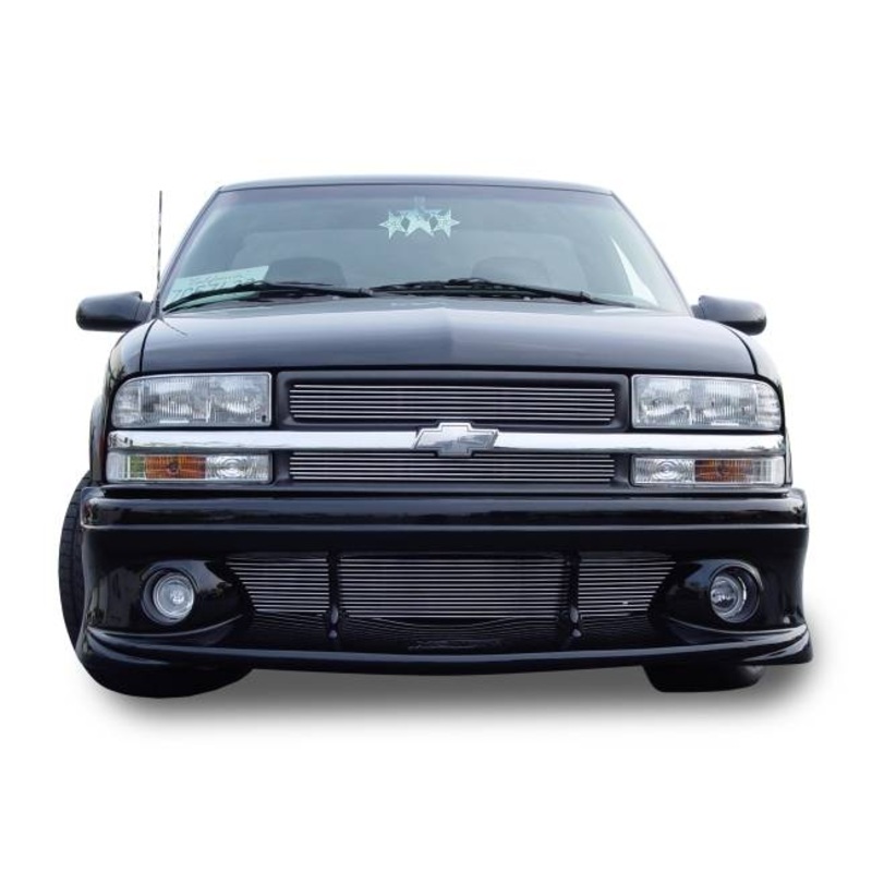 T-REX Grilles 21276 Polished Aluminum Horizontal Grille Fits 1998-2005 Chevrolet S-10 Blazer