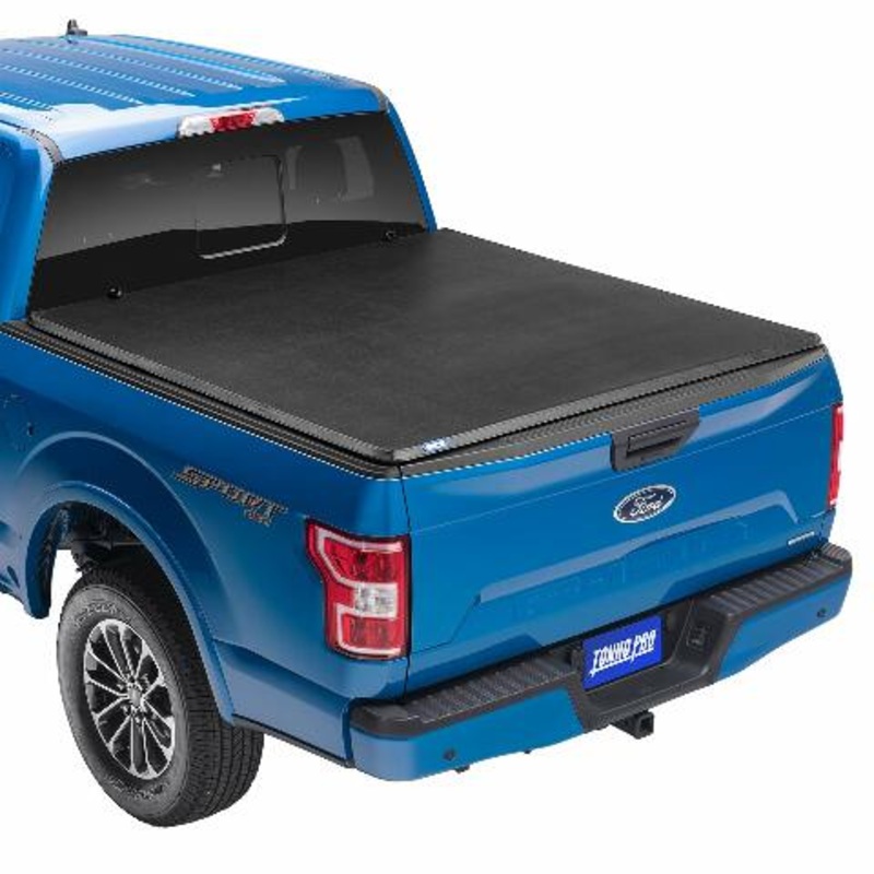 Tonno Pro Hard Fold, Hard Folding Truck Bed Tonneau Cover | HF-558 | Compatible with –  Toyota Tundra (includes track sys. clamp kit) 5′ 7″ Bed (66.7″) 2021