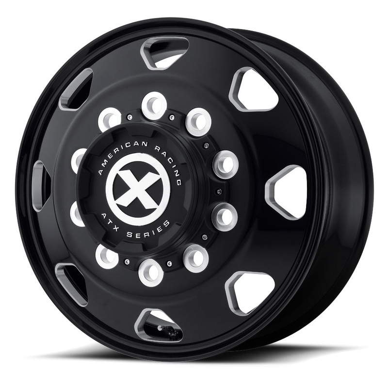 24.5X8.25 ATX 10X285MM HUB PILOT BLACK “OCTANE” FRONT