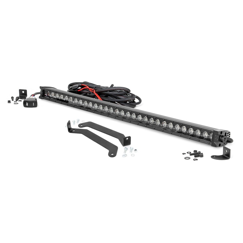 LED Light Kit | Bumper Mount | 30″ Black Single Row | White DRL | Subaru Forester (14-18)