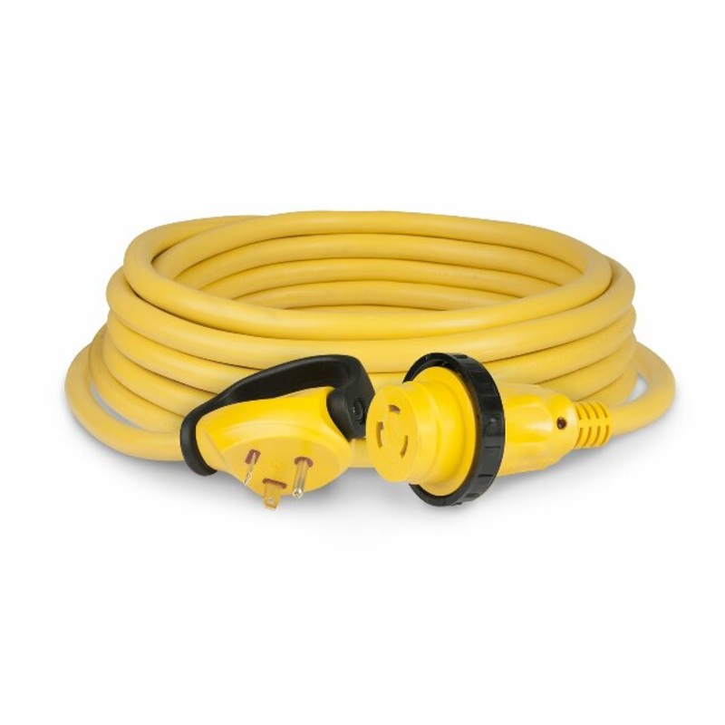 ParkPower by Marinco 25SPP.RV 30 Amp 125V Swivel Handle RV Power Cord, Yellow, 25′