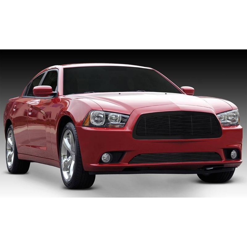 T-REX Grilles 20442B Black Aluminum Horizontal Grille Fits 2011-2014 Dodge Charger