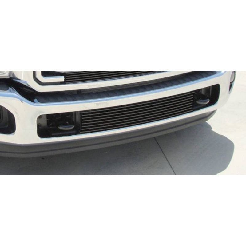 T-REX Grilles 25546B Black Aluminum Horizontal Bumper Grille Fits 2011-2016 Ford F-250 F-350 F-450 F-550