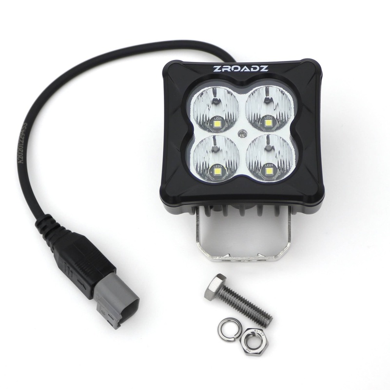 ZROADZ Z30BC20W-D3F Black Cast Aluminum/Polucarbonate Lens Pod Light Pod Light