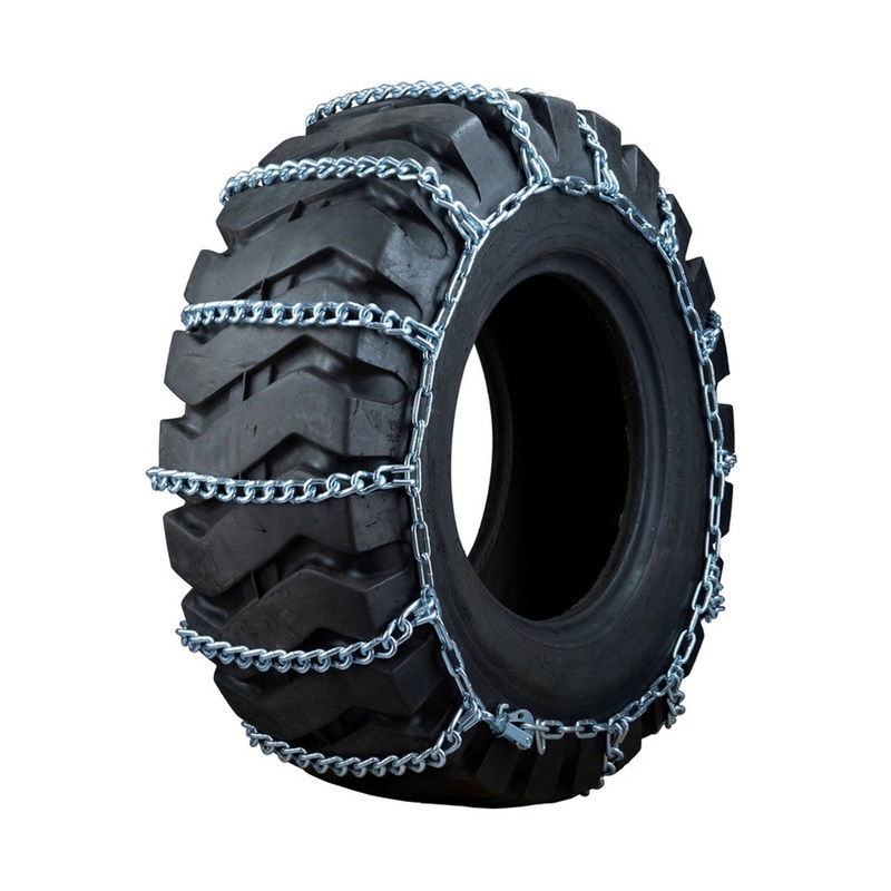 23.5-25 Quality Chain Round Twist 4 Links Loader-Grader Round Twist Link Chain – 1 Pair