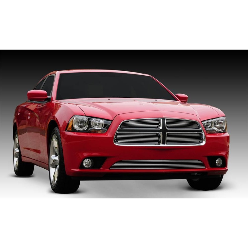 T-REX Grilles 21442 Polished Aluminum Horizontal Grille Fits 2011-2014 Dodge Charger