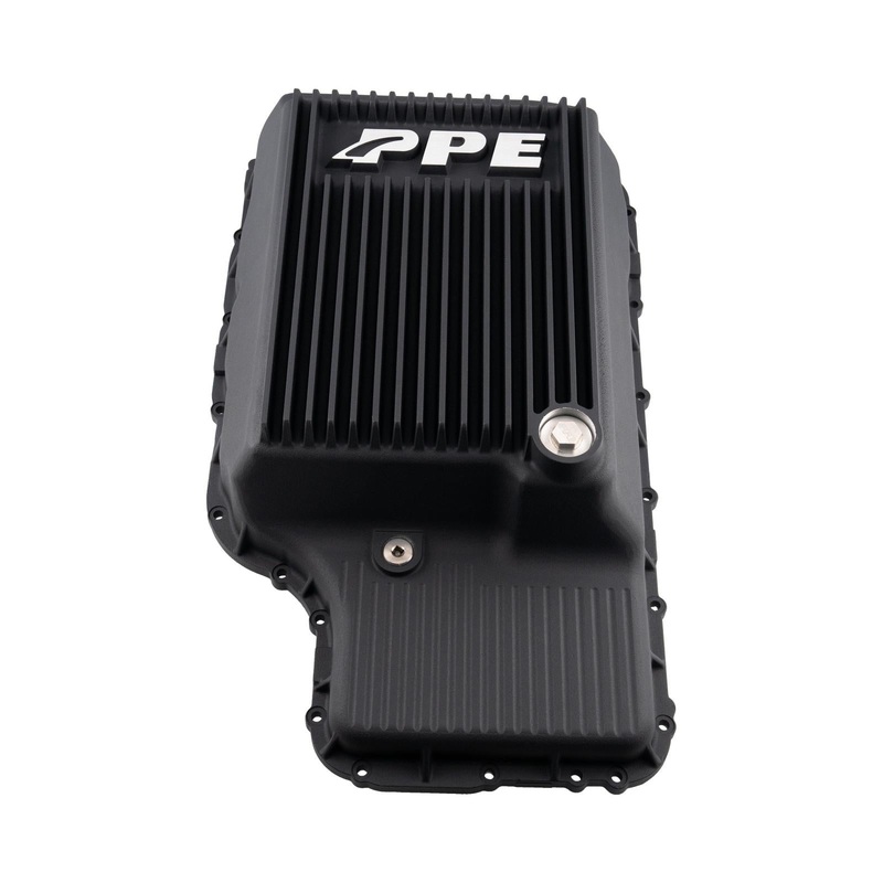10R140 Deep Transmission Pan SuperDuty Gas 20-25 – Step Bottom-Black Pacific Performance Engineering