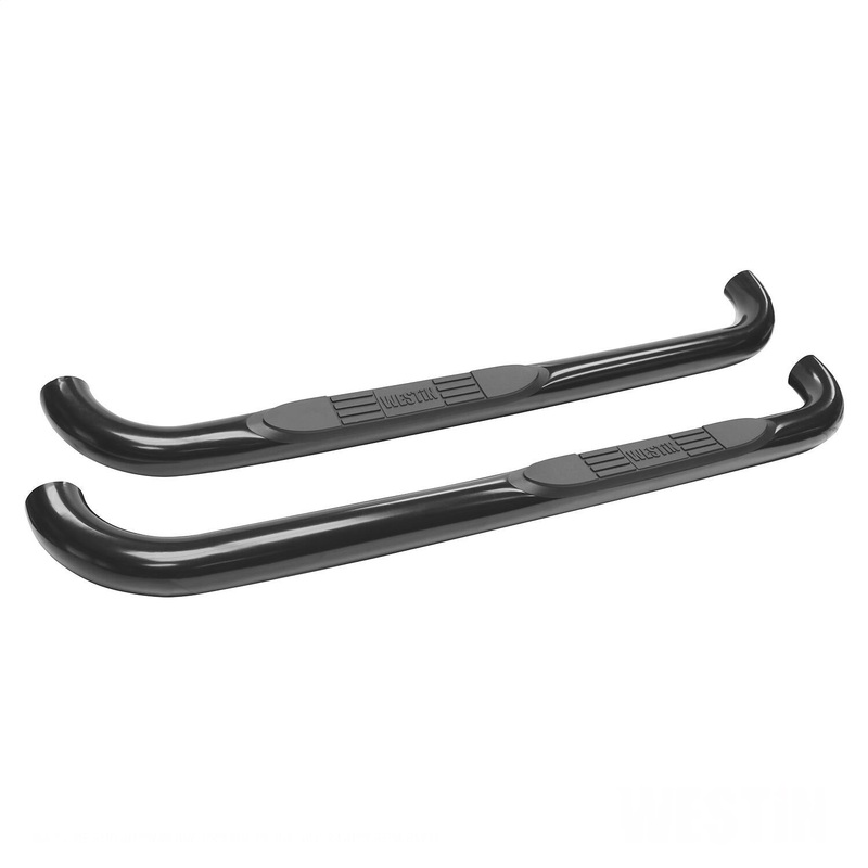 Westin 23-3265 E-Series 3 Round Nerf Bars fits 2007-2017 Tundra Standard Cab Black Pair