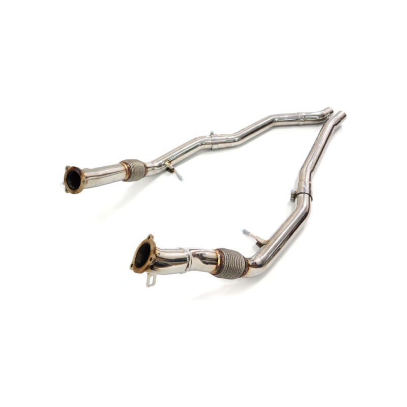 2019+ Audi SQ8/SQ7/RSQ8 Front Resonator Delete Pipes | SQ7/SQ8/RSQ8