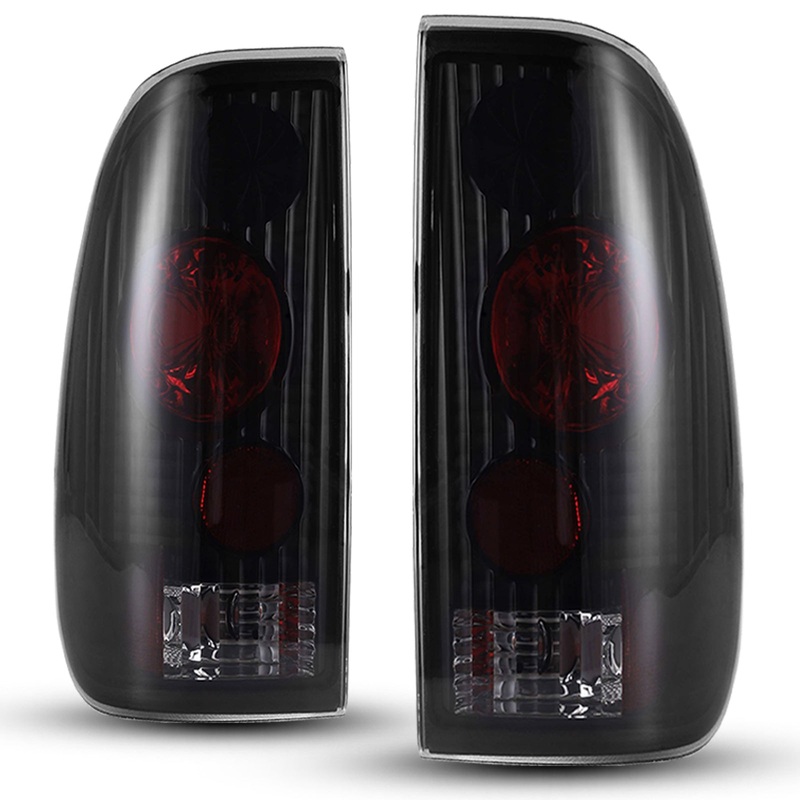 For 1997-2004 Ford F-150/1997-2007 Ford F-250 F-350 F-450 Tail Light – Black/Smoke