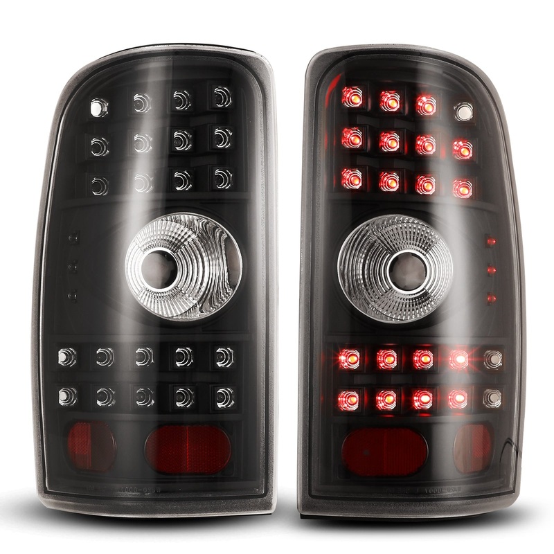 For 2000-2006 Chevy Suburban 1500 2500/Chevy Tahoe/GMC Yukon LED Tail Light – Black/Clear