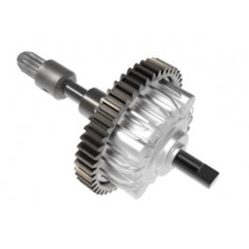 Traxxas Mini Maxx Differential kit, center (complete with steel spur gear) (aluminum carrier)