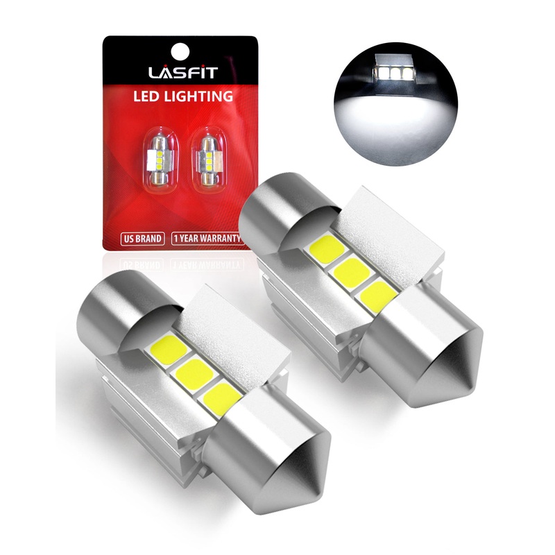 28MM DE3021 DE3022 LED Dome Map Trunk Cargo Light Bulb, 2 Bulbs