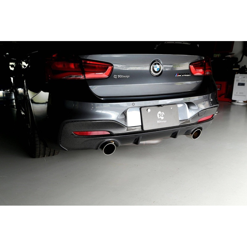 3DDesign Carbon Fibre Rear Diffuser for BMW 1 Series LCI (2015-2019, F20 F21)