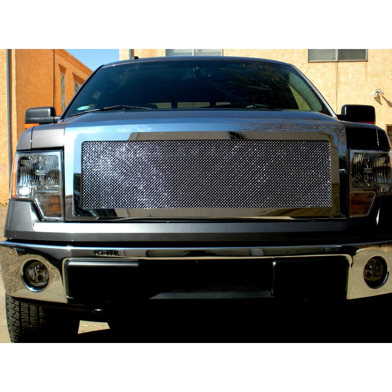 APS GR06GFF32T Main Upper Mesh Grille Fits 2009-2014 Ford F-150