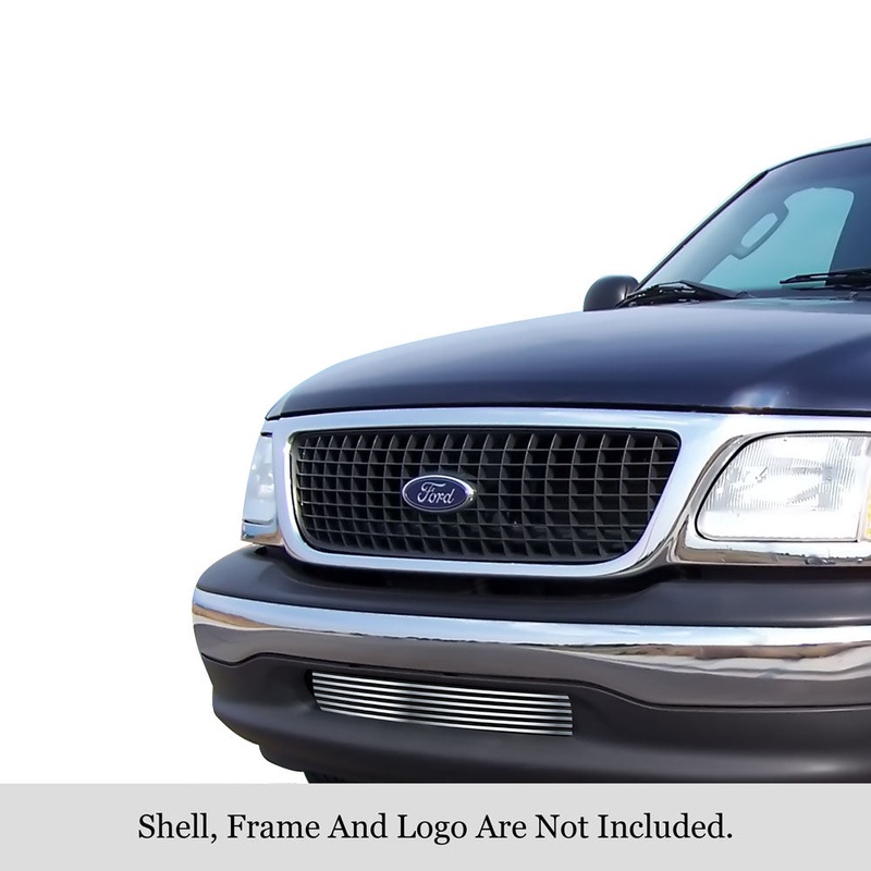 APS GR06HEC85S Lower Bumper Stainless Steel Billet Grille Fits 2001-2003 Ford F-150