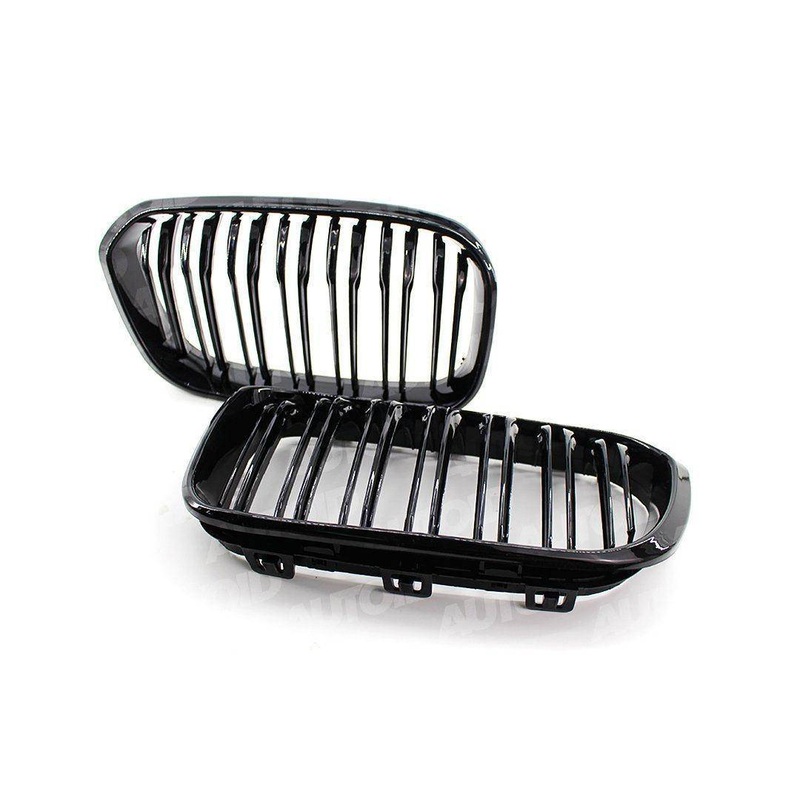 BMW 1 Series, M135i & M140i F20 F21 LCI Gloss Black Kidney Grilles (2015-2019)