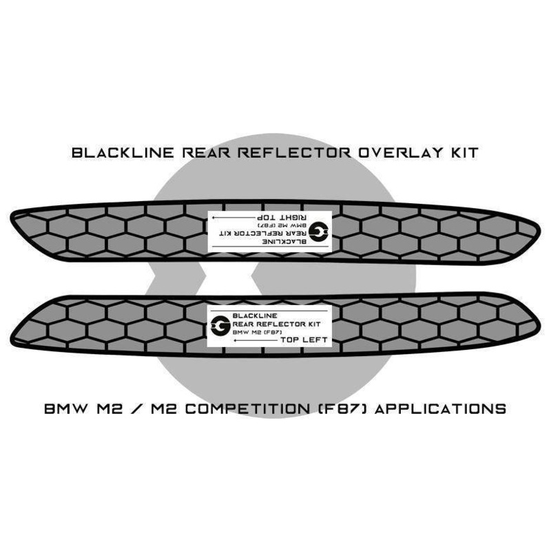 BMW M2 & M2 Competition F87 Rear Reflector Decal Sticker by Goldenwrench