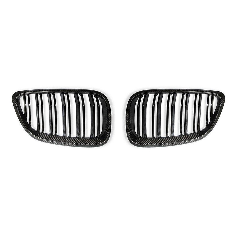 Carbon Fibre Double Slat Kidney Grilles for BMW 2 Series & M2 (2014-2020, F22 F87)