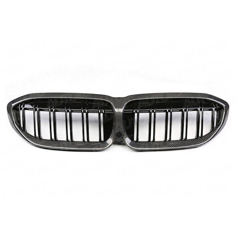 Carbon Fibre Double Slat Kidney Grilles for BMW 3 Series Pre-LCI (2019-2023, G20 G21)