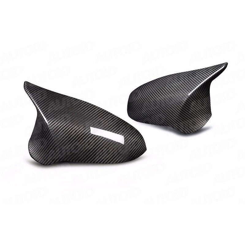 TRE Pre-preg Carbon Fibre Wing Mirror Covers for BMW M2 Competition, M3 & M4 (2014-2021, F87 F80 F82) Right-hand Drive