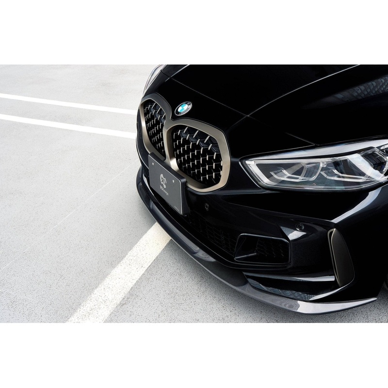 3DDesign Carbon Fibre Front Splitter for BMW 1 Series & M135i (2019-2024, F40)