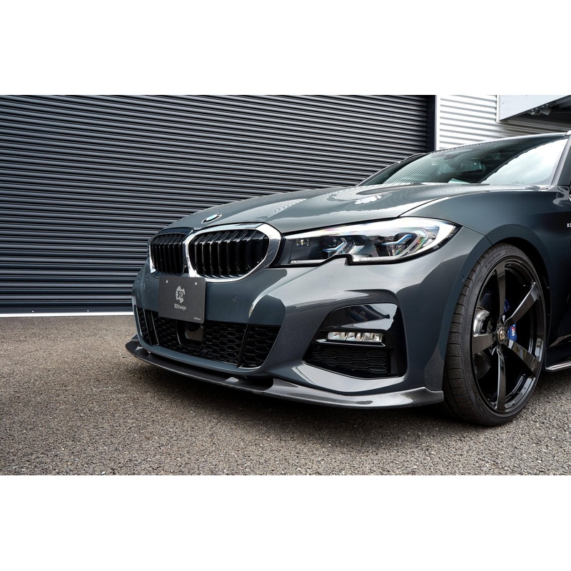 3DDesign Carbon Fibre Front Splitter for BMW 3 Series M Sport (2018-2022, G20 G21)