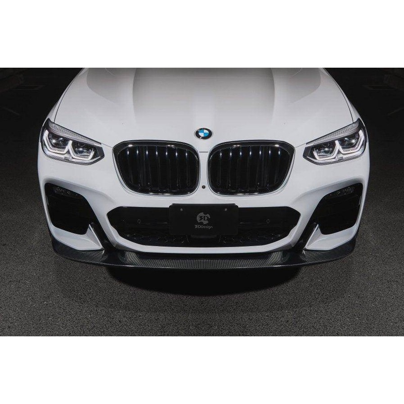3DDesign Carbon Fibre Front Splitter for BMW X3 Pre-LCI (2018-2021, G01)