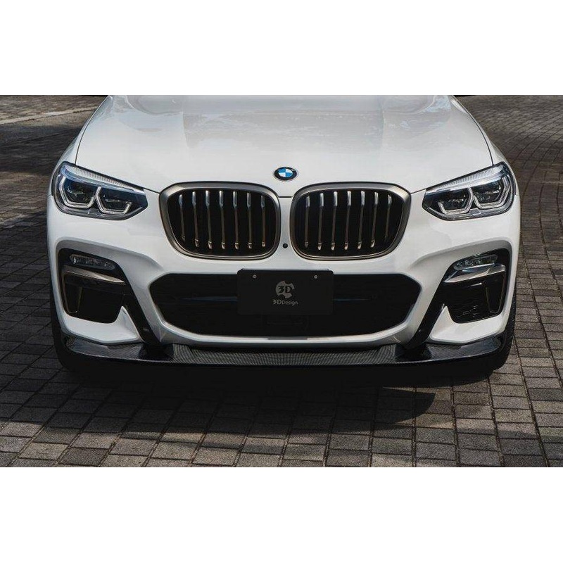 3DDesign Carbon Fibre Front Splitter for BMW X4 (2018+, G02)